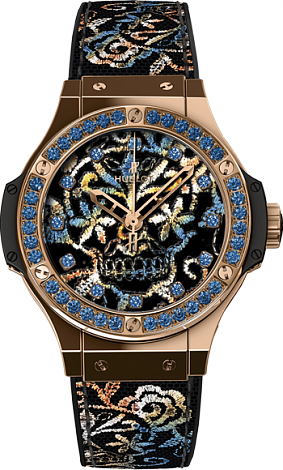 AAA Replica Hublot Big Bang Broderie Sugar Skull Gold Watch 343.PS.6599.NR.1201